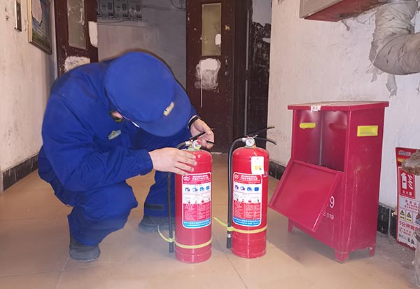 青岛国安消防公司承接康馨园小区消防检测完成